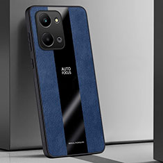 Silikon Hülle Handyhülle Gummi Schutzhülle Flexible Leder Tasche PB1 für Huawei Honor X7a Blau