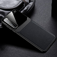 Silikon Hülle Handyhülle Gummi Schutzhülle Flexible Leder Tasche S01 für Huawei Nova 7 Pro 5G Schwarz