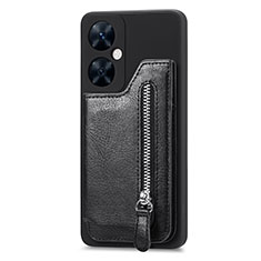 Silikon Hülle Handyhülle Gummi Schutzhülle Flexible Leder Tasche S01D für Huawei Nova 11i Schwarz
