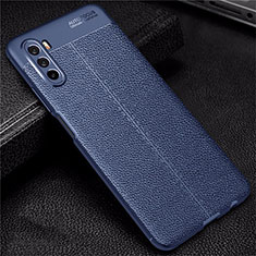 Silikon Hülle Handyhülle Gummi Schutzhülle Flexible Leder Tasche S02 für Huawei Mate 40 Lite 5G Blau