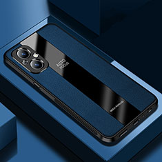 Silikon Hülle Handyhülle Gummi Schutzhülle Flexible Leder Tasche S03 für Oppo F21 Pro 5G Blau