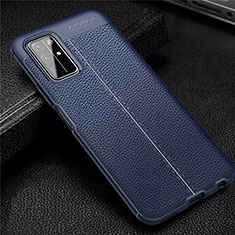 Silikon Hülle Handyhülle Gummi Schutzhülle Flexible Leder Tasche S04 für Huawei Honor 30S Blau