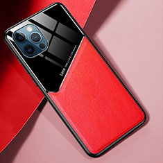 Silikon Hülle Handyhülle Gummi Schutzhülle Flexible Leder Tasche S05 für Apple iPhone 14 Pro Rot