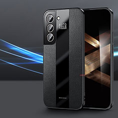 Silikon Hülle Handyhülle Gummi Schutzhülle Flexible Leder Tasche S07 für Samsung Galaxy S24 Plus 5G Schwarz