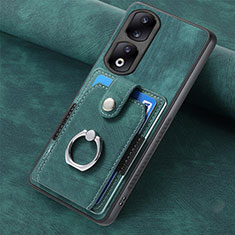 Silikon Hülle Handyhülle Gummi Schutzhülle Flexible Leder Tasche SD1 für Huawei Honor 90 Pro 5G Grün