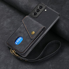 Silikon Hülle Handyhülle Gummi Schutzhülle Flexible Leder Tasche SD1 für Samsung Galaxy S24 Plus 5G Schwarz