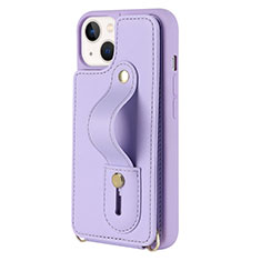 Silikon Hülle Handyhülle Gummi Schutzhülle Flexible Leder Tasche SD14 für Apple iPhone 13 Violett