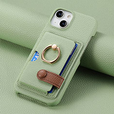 Silikon Hülle Handyhülle Gummi Schutzhülle Flexible Leder Tasche SD17 für Apple iPhone 14 Plus Minzgrün