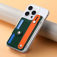 Silikon Hülle Handyhülle Gummi Schutzhülle Flexible Leder Tasche SD19 für Apple iPhone 14 Pro Grün