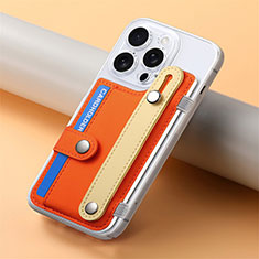 Silikon Hülle Handyhülle Gummi Schutzhülle Flexible Leder Tasche SD19 für Apple iPhone 14 Pro Max Orange