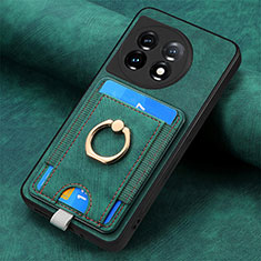 Silikon Hülle Handyhülle Gummi Schutzhülle Flexible Leder Tasche SD2 für OnePlus 11 5G Grün
