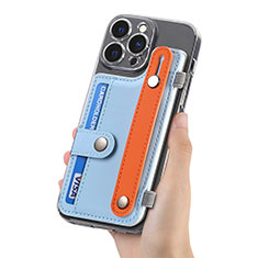 Silikon Hülle Handyhülle Gummi Schutzhülle Flexible Leder Tasche SD3 für Apple iPhone 14 Pro Hellblau