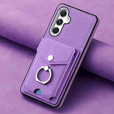 Silikon Hülle Handyhülle Gummi Schutzhülle Flexible Leder Tasche SD3 für Samsung Galaxy A14 5G Violett
