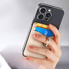 Silikon Hülle Handyhülle Gummi Schutzhülle Flexible Leder Tasche SD4 für Apple iPhone 14 Pro Kahki