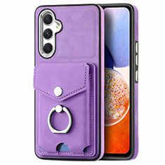Silikon Hülle Handyhülle Gummi Schutzhülle Flexible Leder Tasche SD4 für Samsung Galaxy A14 5G Violett