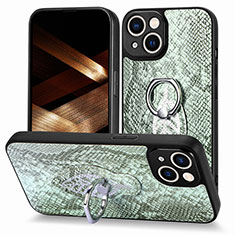 Silikon Hülle Handyhülle Gummi Schutzhülle Flexible Leder Tasche SD6 für Apple iPhone 14 Plus Grün