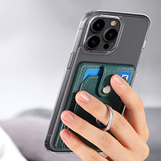 Silikon Hülle Handyhülle Gummi Schutzhülle Flexible Leder Tasche SD7 für Apple iPhone 14 Pro Grün