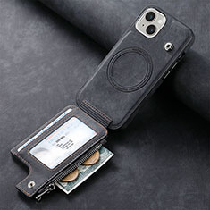Silikon Hülle Handyhülle Gummi Schutzhülle Flexible Leder Tasche SD9 für Apple iPhone 13 Schwarz