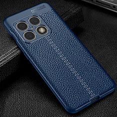 Silikon Hülle Handyhülle Gummi Schutzhülle Flexible Leder Tasche WL1 für OnePlus 10 Pro 5G Blau