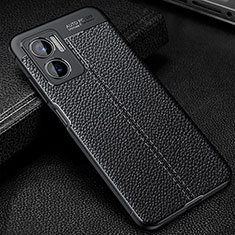 Silikon Hülle Handyhülle Gummi Schutzhülle Flexible Leder Tasche WL1 für Xiaomi Redmi 10 5G Schwarz