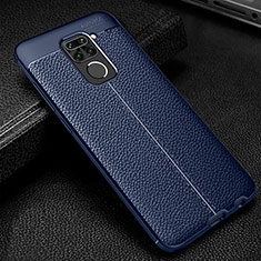 Silikon Hülle Handyhülle Gummi Schutzhülle Flexible Leder Tasche WL1 für Xiaomi Redmi 10X 4G Blau