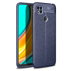 Silikon Hülle Handyhülle Gummi Schutzhülle Flexible Leder Tasche WL1 für Xiaomi Redmi 9C Blau