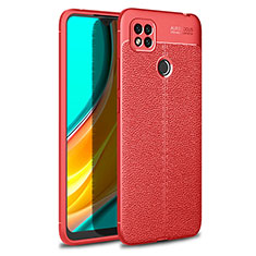 Silikon Hülle Handyhülle Gummi Schutzhülle Flexible Leder Tasche WL1 für Xiaomi Redmi 9C Rot