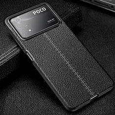 Silikon Hülle Handyhülle Gummi Schutzhülle Flexible Leder Tasche WL1 für Xiaomi Redmi Note 11E Pro 5G Schwarz