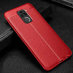 Silikon Hülle Handyhülle Gummi Schutzhülle Flexible Leder Tasche WL1 für Xiaomi Redmi Note 9 Rot