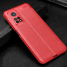Silikon Hülle Handyhülle Gummi Schutzhülle Flexible Leder Tasche WL2 für Xiaomi Mi 10T 5G Rot