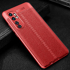 Silikon Hülle Handyhülle Gummi Schutzhülle Flexible Leder Tasche WL2 für Xiaomi Mi Note 10 Lite Rot