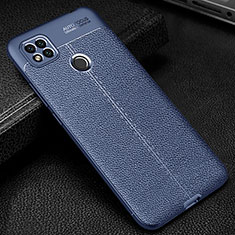 Silikon Hülle Handyhülle Gummi Schutzhülle Flexible Leder Tasche WL2 für Xiaomi Redmi 9 India Blau