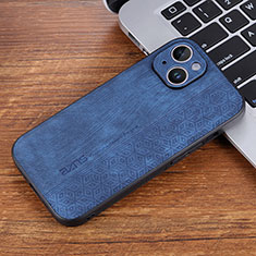Silikon Hülle Handyhülle Gummi Schutzhülle Flexible Leder Tasche YZ2 für Apple iPhone 14 Pro Max Blau