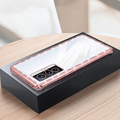 Silikon Hülle Handyhülle Gummi Schutzhülle Flexible Tasche Bling-Bling AT2 für Vivo X70 5G Rosa