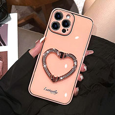 Silikon Hülle Handyhülle Gummi Schutzhülle Flexible Tasche Bling-Bling JL1 für Apple iPhone 13 Pro Rosegold