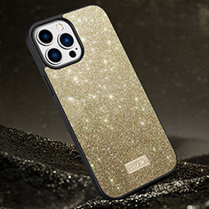 Silikon Hülle Handyhülle Gummi Schutzhülle Flexible Tasche Bling-Bling LD1 für Apple iPhone 13 Pro Gold