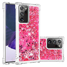 Silikon Hülle Handyhülle Gummi Schutzhülle Flexible Tasche Bling-Bling S01 für Samsung Galaxy Note 20 Ultra 5G Pink