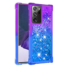 Silikon Hülle Handyhülle Gummi Schutzhülle Flexible Tasche Bling-Bling S02 für Samsung Galaxy Note 20 Ultra 5G Violett