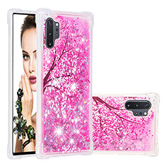 Silikon Hülle Handyhülle Gummi Schutzhülle Flexible Tasche Bling-Bling S03 für Samsung Galaxy Note 10 Plus 5G Pink