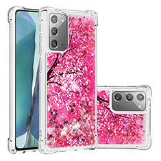 Silikon Hülle Handyhülle Gummi Schutzhülle Flexible Tasche Bling-Bling S03 für Samsung Galaxy Note 20 5G Pink