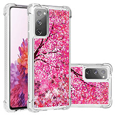 Silikon Hülle Handyhülle Gummi Schutzhülle Flexible Tasche Bling-Bling S03 für Samsung Galaxy S20 FE (2022) 5G Pink