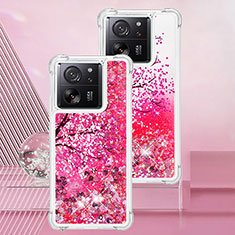 Silikon Hülle Handyhülle Gummi Schutzhülle Flexible Tasche Bling-Bling YB1 für Xiaomi Mi 13T 5G Pink