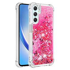 Silikon Hülle Handyhülle Gummi Schutzhülle Flexible Tasche Bling-Bling YB3 für Samsung Galaxy A25 5G Pink