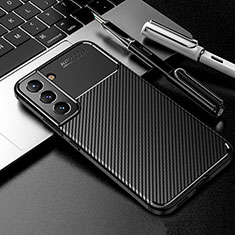 Silikon Hülle Handyhülle Gummi Schutzhülle Flexible Tasche Köper A01 für Samsung Galaxy S21 Plus 5G Schwarz