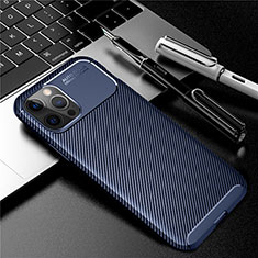 Silikon Hülle Handyhülle Gummi Schutzhülle Flexible Tasche Köper für Apple iPhone 12 Pro Max Blau