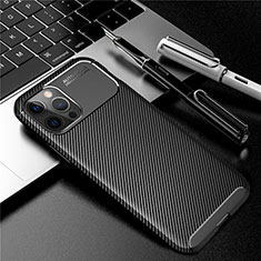 Silikon Hülle Handyhülle Gummi Schutzhülle Flexible Tasche Köper für Apple iPhone 12 Pro Max Schwarz
