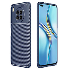 Silikon Hülle Handyhülle Gummi Schutzhülle Flexible Tasche Köper für Huawei Honor 50 Lite Blau