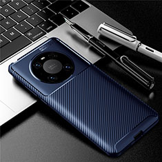 Silikon Hülle Handyhülle Gummi Schutzhülle Flexible Tasche Köper für Huawei Mate 40 Pro Blau