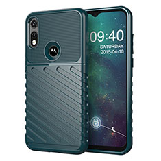 Silikon Hülle Handyhülle Gummi Schutzhülle Flexible Tasche Köper für Motorola Moto E (2020) Grün