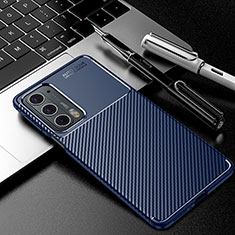 Silikon Hülle Handyhülle Gummi Schutzhülle Flexible Tasche Köper für Motorola Moto Edge Lite 5G Blau